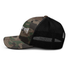 Image of Camouflage trucker hat that says Pedo lives dont matter