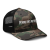 Image of Camouflage trucker hat that says Pedo lives dont matter