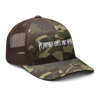 Image of Camouflage trucker hat that says Pedo lives dont matter