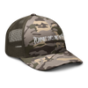 Image of Camouflage trucker hat that says Pedo lives dont matter